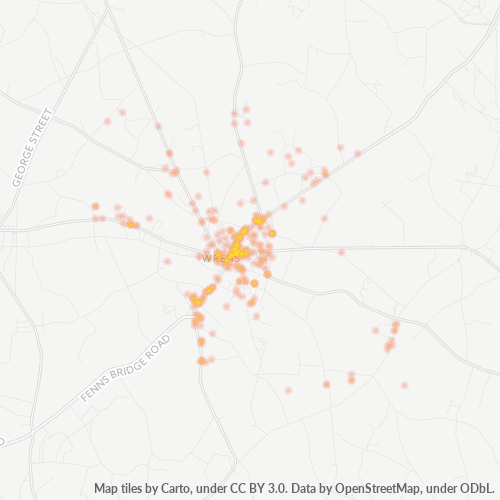 30833 Business Density Heatmap