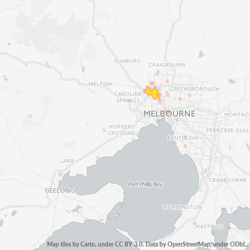 3042 Business Density Heatmap