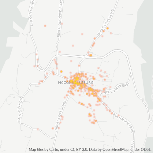 17233 Business Density Heatmap