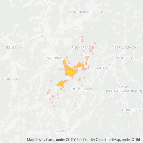 Heatmap für plz 77716