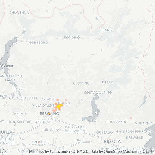 Mappa di calore per cap 24027