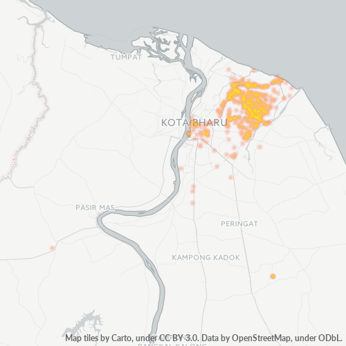 16100 Heatmap Ketumpatan Perniagaan