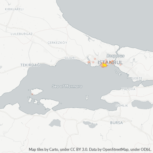 34158 Şirket Yoğunluğu Isı Haritası