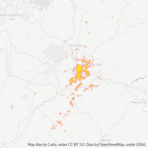 3500 Heatmap de Densidade da Empresa