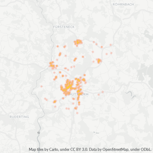 Heatmap für plz 94116