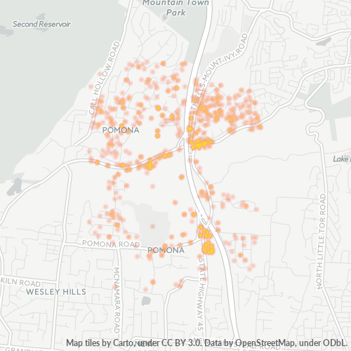 10970 Business Density Heatmap