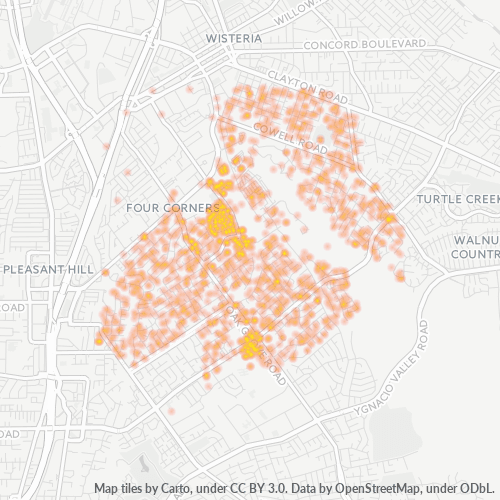 94518 Business Density Heatmap