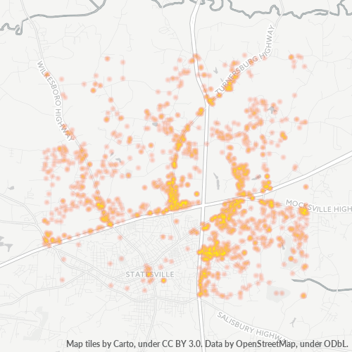 28625 Business Density Heatmap