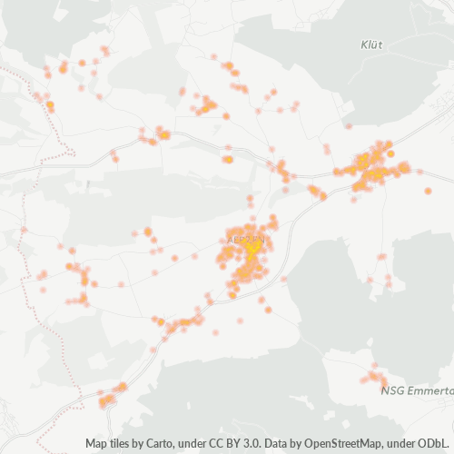 Heatmap für plz 31855