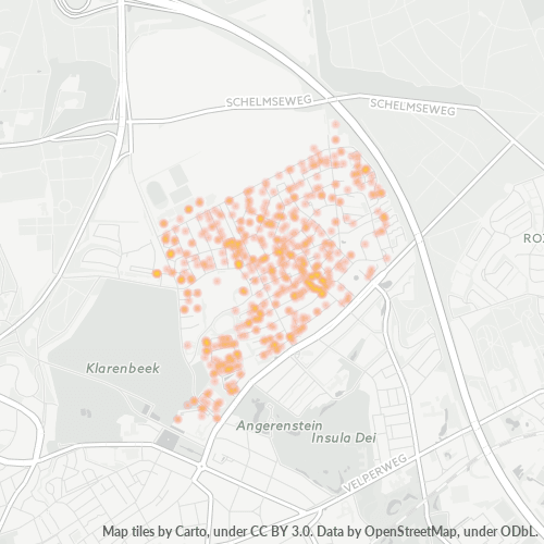 Heatmap voor postcode 6823