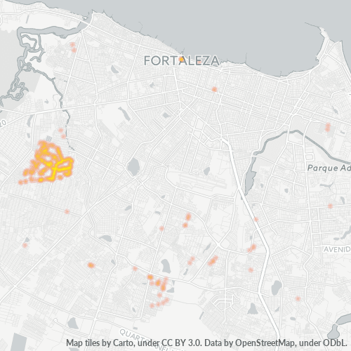 60533-000 Mapa de calor de densidad empresarial