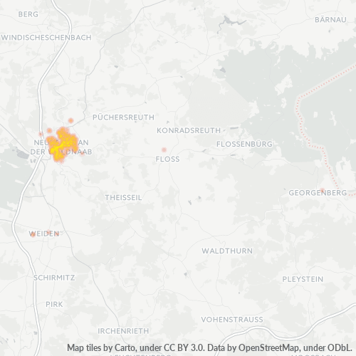 Heatmap für plz 92660