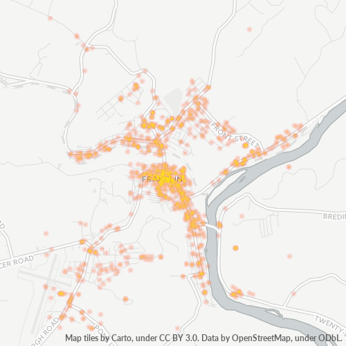 16323 Business Density Heatmap