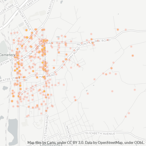 19560 Business Density Heatmap