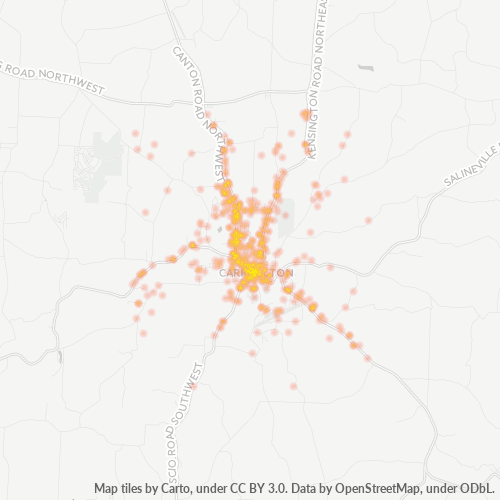 44615 Business Density Heatmap