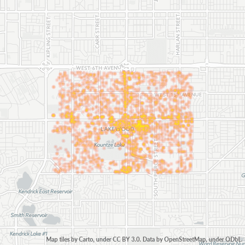 80226 Business Density Heatmap