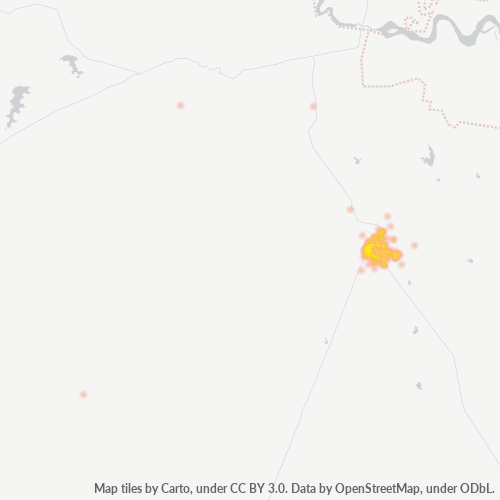 757001 Business Density Heatmap
