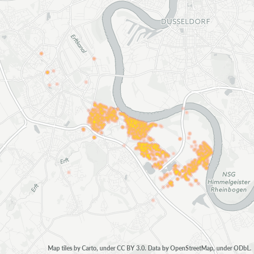 Heatmap für plz 41468