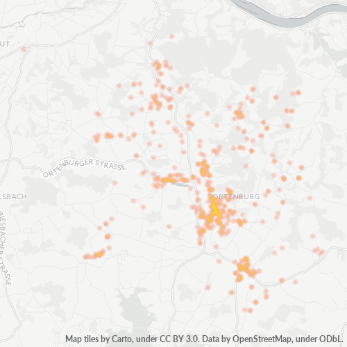Heatmap für plz 94496
