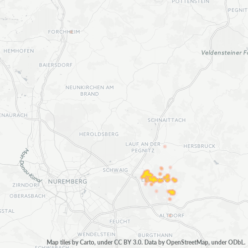 Heatmap für plz 91227