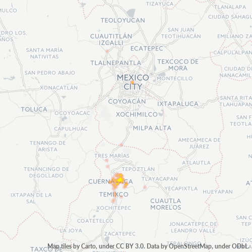 62370 Mapa de calor de densidad empresarial