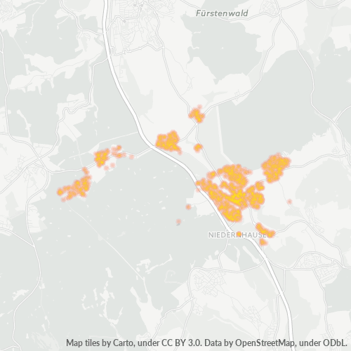 Heatmap für plz 65527