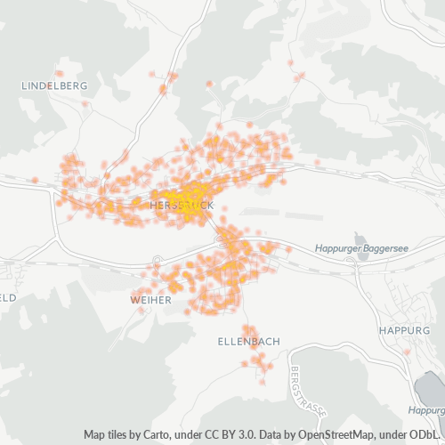 Heatmap für plz 91217
