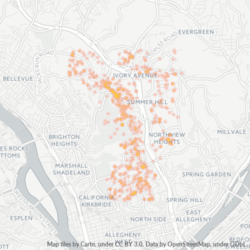 15214 Business Density Heatmap