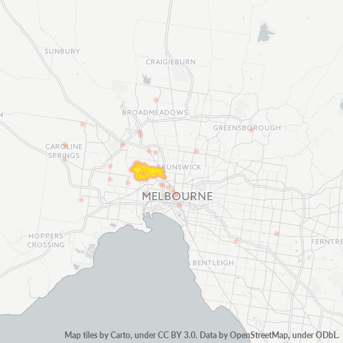 3032 Business Density Heatmap