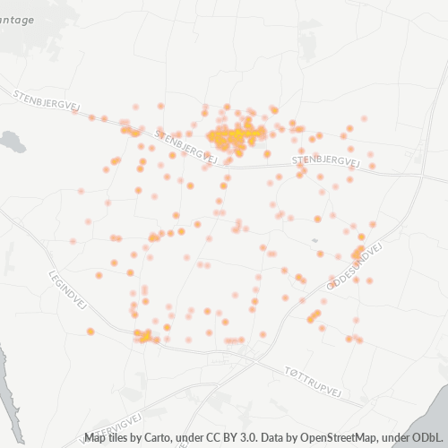 7752 Heatmap over forretningstæthed