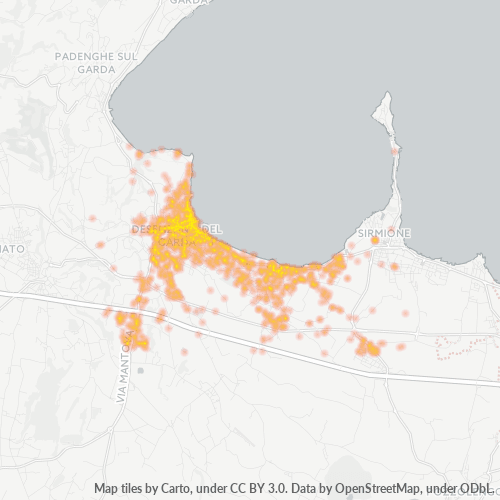 Mappa di calore per cap 25015