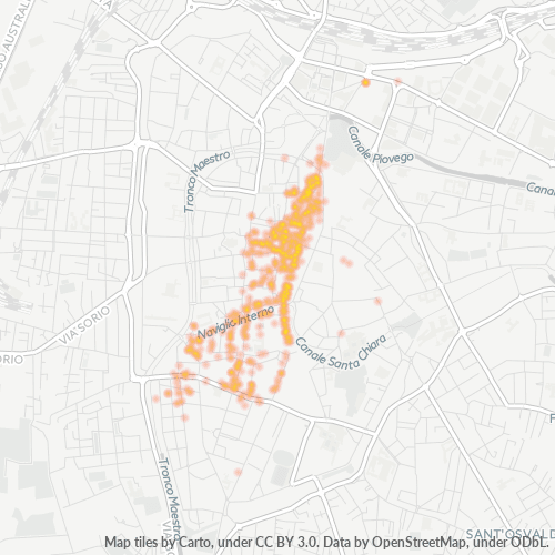 Mappa di calore per cap 35122