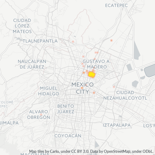 07890 Mapa de calor de densidad empresarial