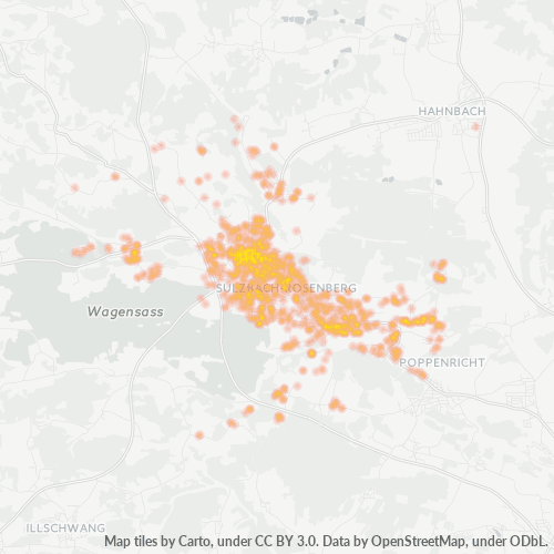 Heatmap für plz 92237