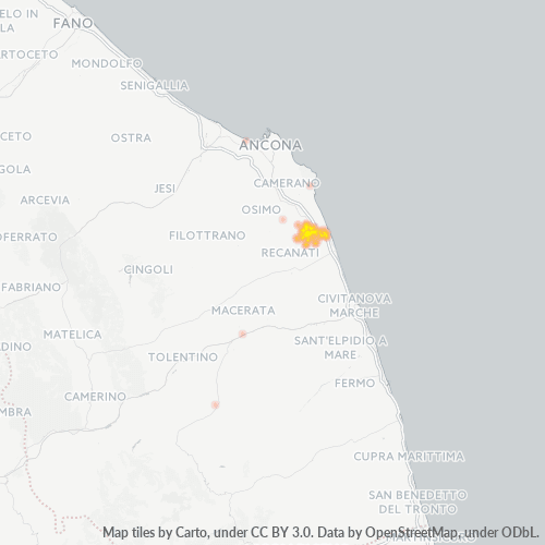 Mappa di calore per cap 60025