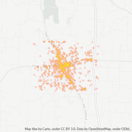 35640 Business Density Heatmap