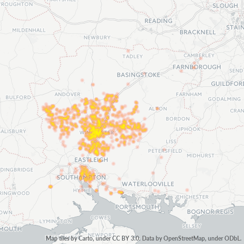 SO2 Business Density Heatmap