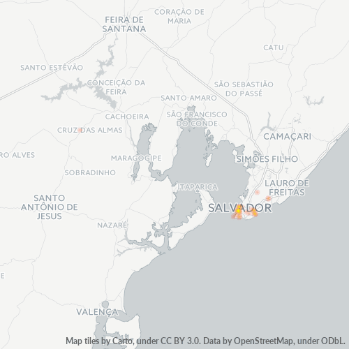 40070-000 Heatmap de Densidade da Empresa