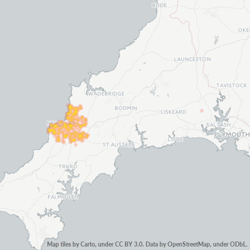 TR8 Business Density Heatmap