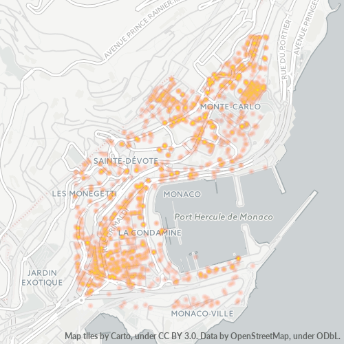98000 Business Density Heatmap