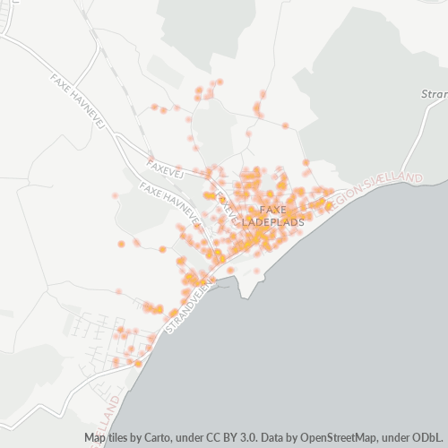 4654 Heatmap over forretningstæthed