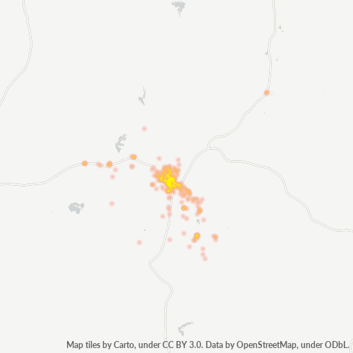 2340 Business Density Heatmap