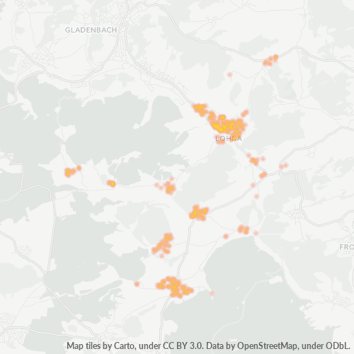 Heatmap für plz 35102