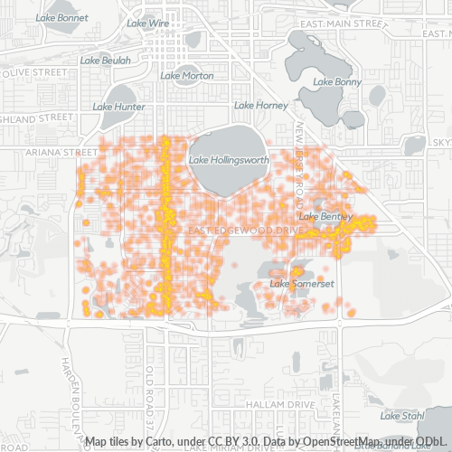33803 Business Density Heatmap