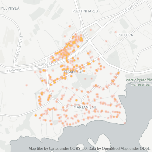 00930 Yritystiheys lämpökarttana