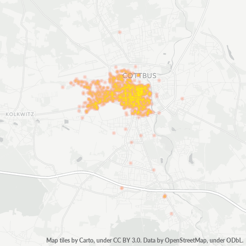 Heatmap für plz 03046