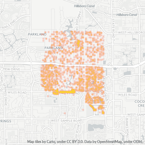 33067 Business Density Heatmap