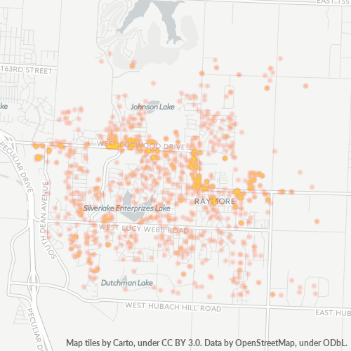 64083 Business Density Heatmap