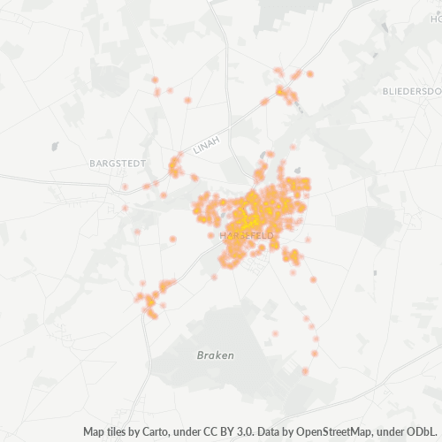 Heatmap für plz 21698