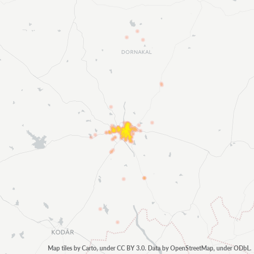 507001 Business Density Heatmap